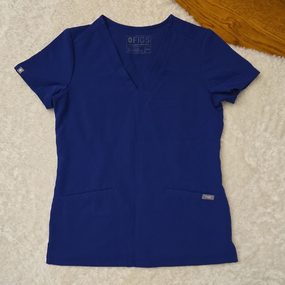 FIGS Blue Scrub Top, Womens XS, Great Condition